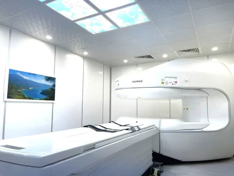 Illustrative open MRI scanner